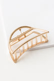 Oval Bar Jaw Clip in Gold