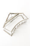 Triangle Bar Jaw Clip in Silver