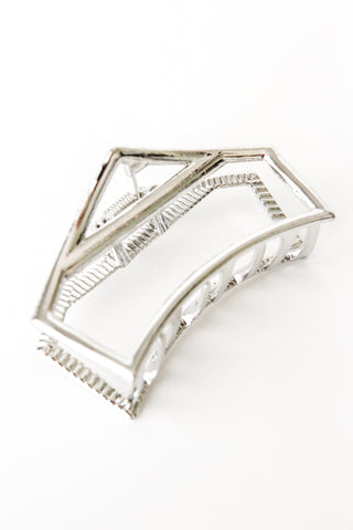Triangle Bar Jaw Clip in Silver